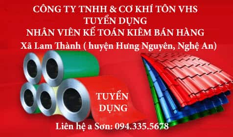 CÔNG TY TNHH & CƠ KHÍ TÔN VHS