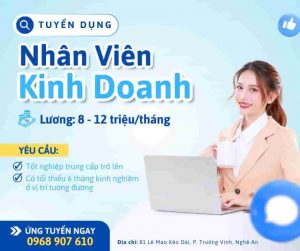 tuyển quản lý và nhân viên sale